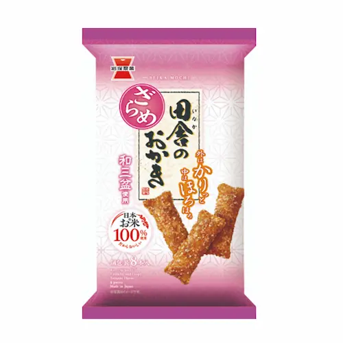 Country-Style Okaki - Coarse Sugar  8P