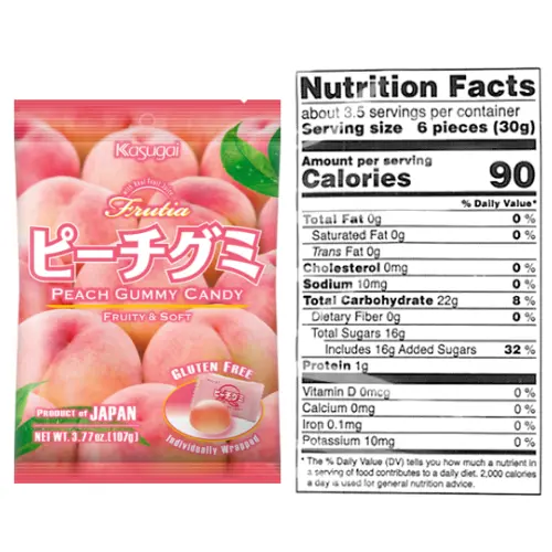 Frutia Peach Gummy Candy