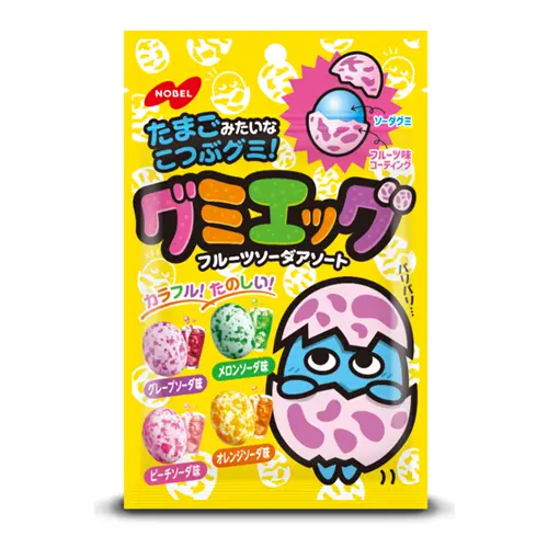 Gummy Egg Fruit Soda Flavor Assort