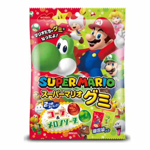 Super Mario Gummy Cola & Melon Soda