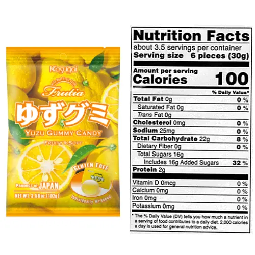 Frutia Yuzu Gummy Candy