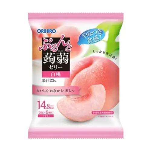 Konnyaku Jelly Pouch 6P White Peach