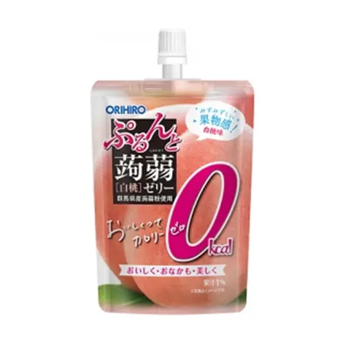 Konnyaku Jelly Standing Calorie Zero White Peach