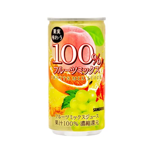 100% Fruit Mix Juice Enjoying Fruit Flavor