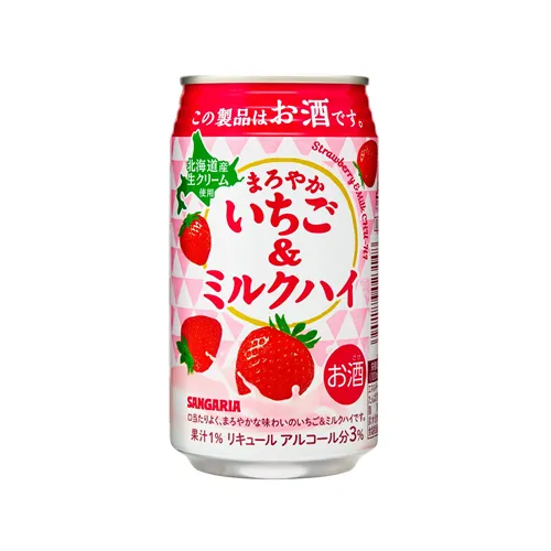 Mellow Strawberry & Milk High Alc. 3%