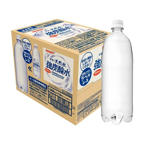 Strong Carbonated Water 1L Label-Free