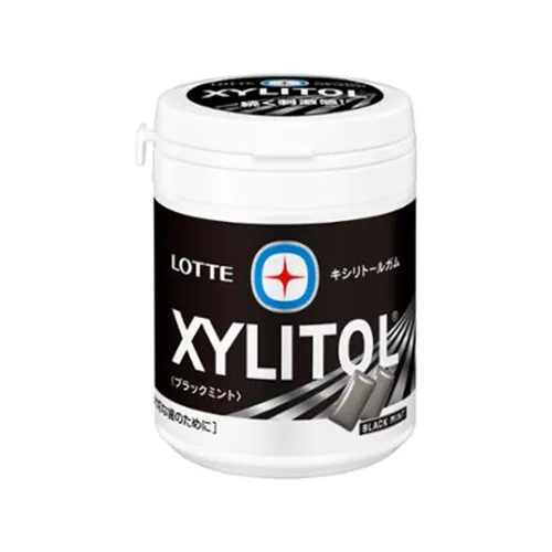 Xylitol Gum Black Mint Family Bottle