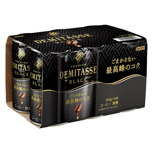 Blend Demitasse Black 6 Can Pack