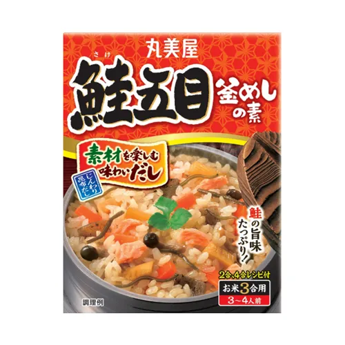 Salmon Gomoku Takikomi Gohan Sauce
