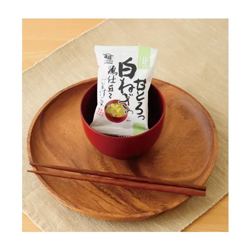 Sweet White Leek Chicken Miso Soup