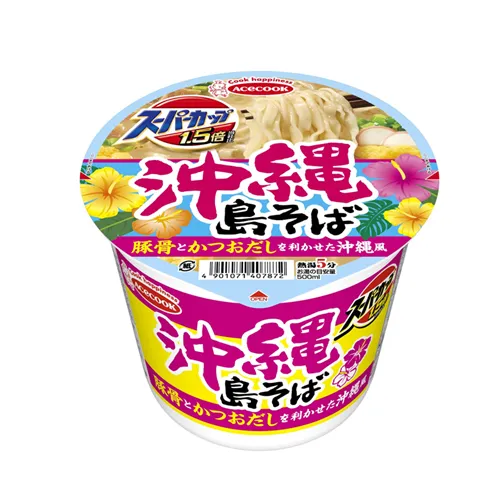 Acecook Super Cup 1.5x Okinawa island-style soba with pork and bonito dashi