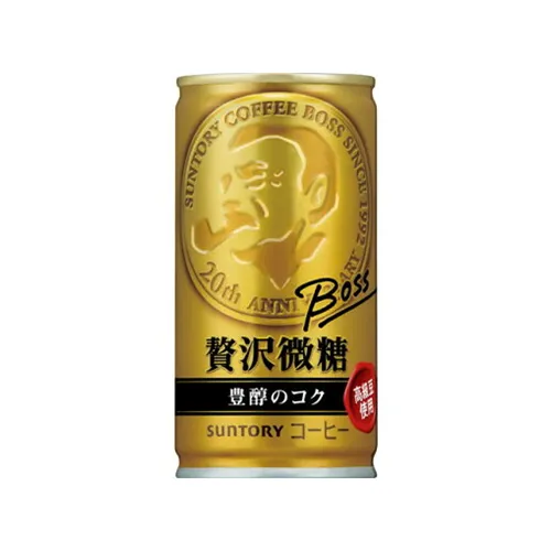 BOSS Premium Slightly Sweet 185g can — lightly sweetened canned coffee