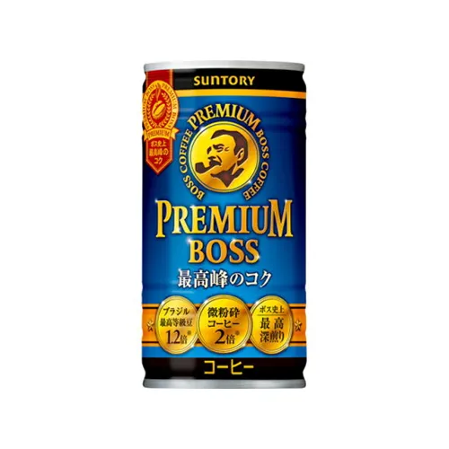 BOSS Premium Boss 185g can — rich premium canned coffee