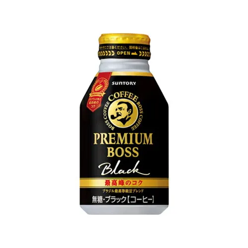 BOSS Premium Boss Black 285ml bottle-can — 100% Brazilian beans