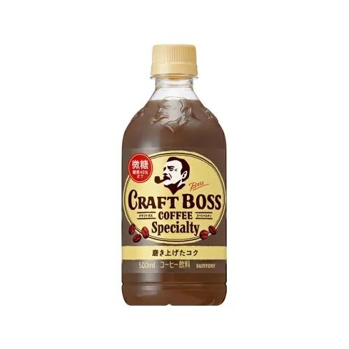 Craft BOSS Slightly Sweet 500ml PET — lightly sweetened coffee