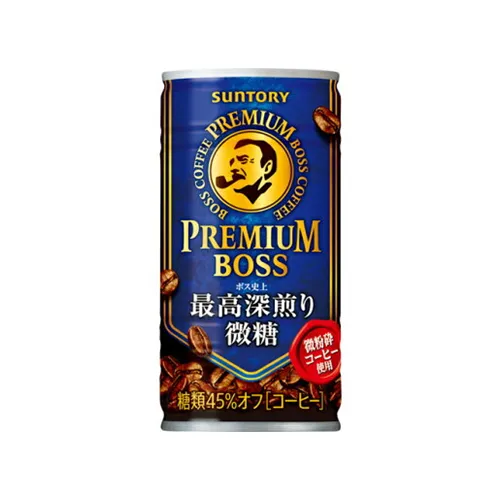 BOSS Premium Boss Slightly Sweet 185g can — premium lightly sweet coffee