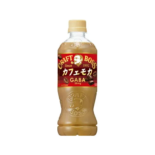 Craft BOSS Café Mocha 500ml PET — chocolate coffee with GABA