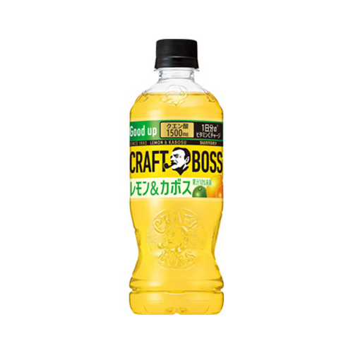 Craft Boss Lemon & Kabosu Tea 500ml — black tea with Japanese citrus