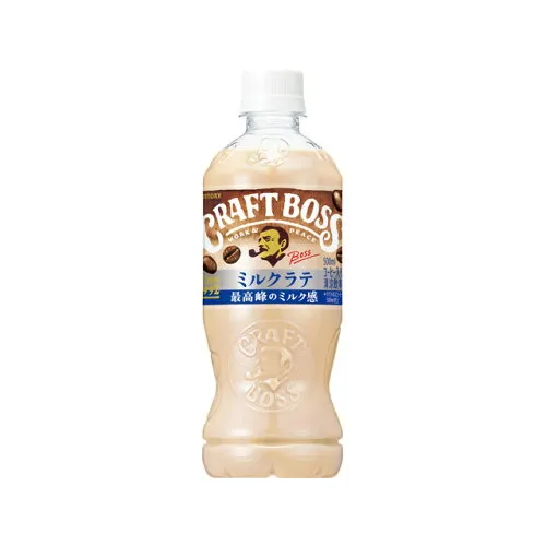 Craft BOSS Milk Latte 500ml PET — extra-milky café-style latte