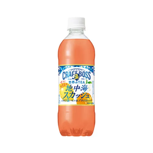 Craft Boss Mediterranean Squash 490ml — sparkling citrus Earl Grey tea