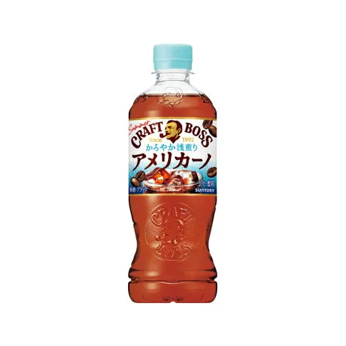 Craft BOSS Americano 500ml PET — light, refreshing summer coffee