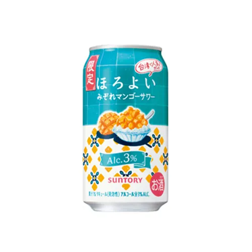Suntory Horoyoi Slushie Mango Sour 3% ABV — frozen-style mango chu-hai
