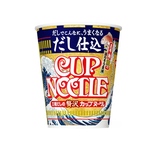 Nissin Dashi-Infused Cup Noodle with kelp, bonito and sea bream dashi