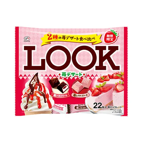 Fujiya LOOK Strawberry Dessert Family Pack — soft-serve & rare cheesecake flavors