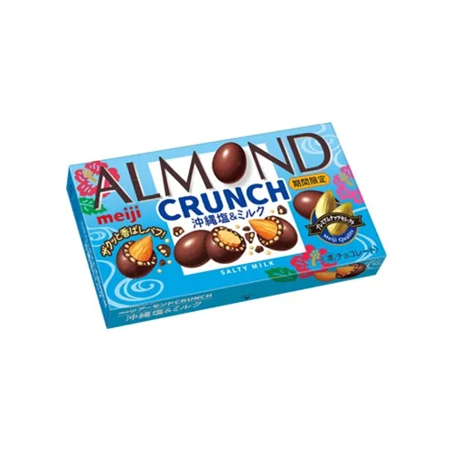Meiji Almond Chocolate Crunch Okinawa Salt and Milk — almonds and wheat puffs in salted milk chocolate