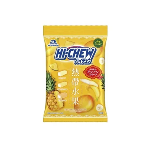 Morinaga Hi-Chew Assortment Tropical Mix 68g—chewy fruit candy, limited release