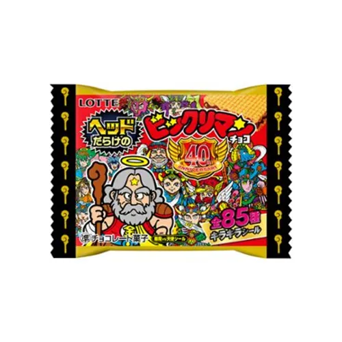 Lotte Bikkuriman Choco wafer chocolate with bonus character stickers, enhanced edition, 45g
