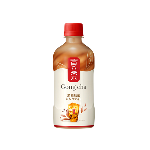 Gong cha Brown Sugar Oolong Milk Tea 400ml PET—oolong milk tea with brown sugar; 7-Eleven exclusive