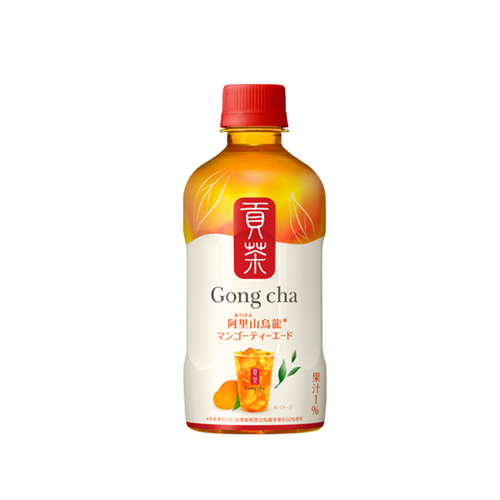 Gong cha Alishan Oolong Mango Teaade 400ml PET—50% Alishan oolong with 1% mango juice; 7-Eleven exclusive