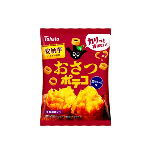 Tohato Otsatsu Poteco Baked Sweet Potato Flavor ring-shaped snack (52g)