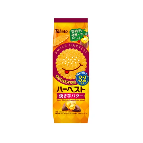 Tohato Harvest Baked Sweet Potato Butter Flavor biscuits (88g)