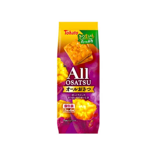 Tohato All Osatsu layered sweet potato biscuits (12 biscuits)