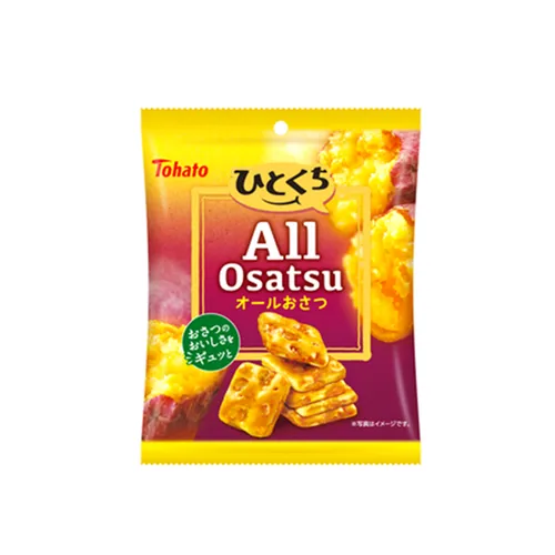 Tohato Bite-Size All Osatsu mini sweet potato biscuits (41g)