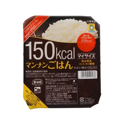 150Kcal My Size Mannan Rice