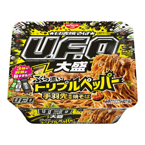 Nissin U.F.O. Large Bukonoi Triple Pepper Tebasaki‑Style Yakisoba