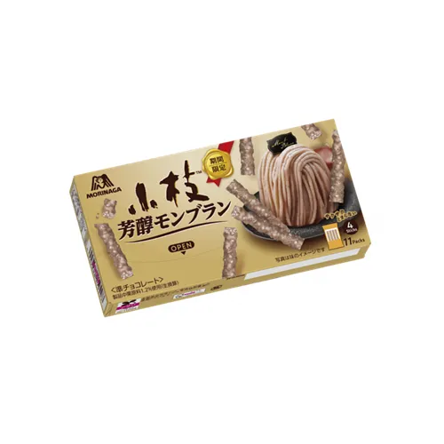 Morinaga Koeda Rich Mont-Blanc chocolate sticks with chestnut flavor