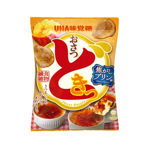 Osatsudoki sweet potato chips with roasted caramel pudding flavor