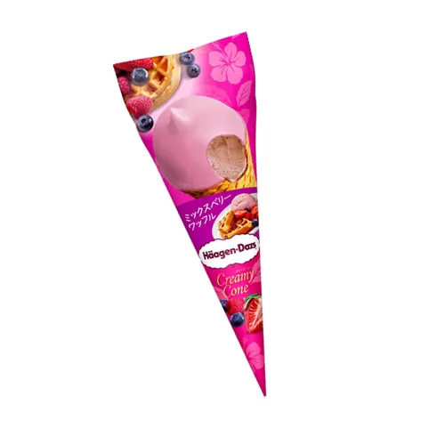 Häagen-Dazs Creamy Corn – Mixed Berry Waffle