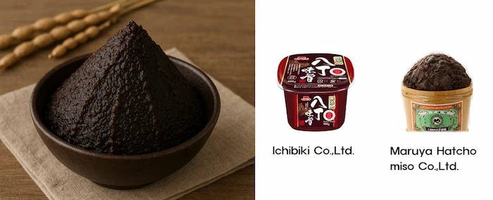 Soybean Miso – Made from soybeans and aged for a long time, known for its dark color and strong flavor