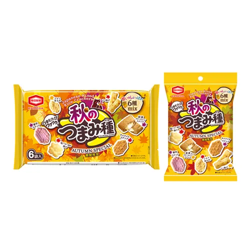 Kameda Seika Aki no Tsumamidane autumn snack mix with seasonal rice crackers